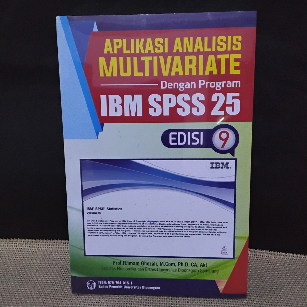 Jual BUKU APLIKASI ANALISIS MULTIVARIATE DENGAN PROGRAM IBM SPSS 25 ...