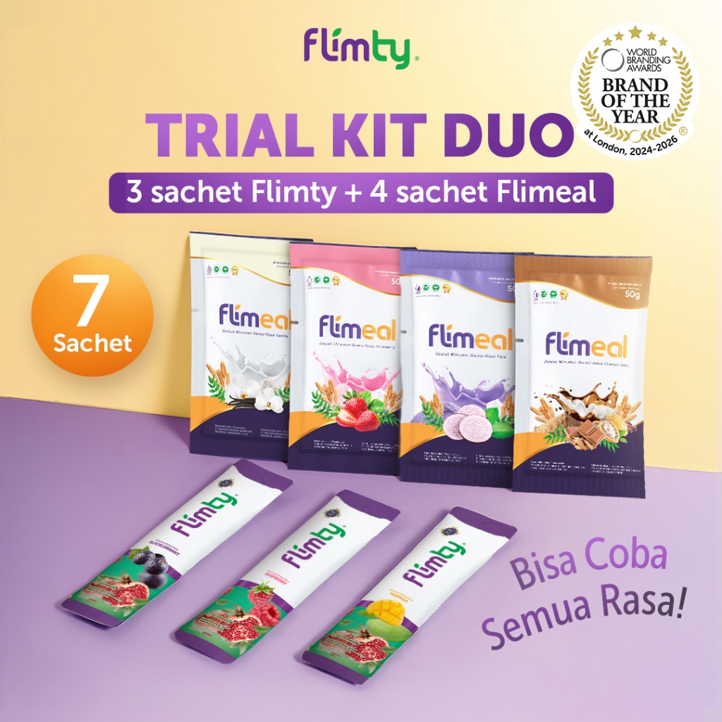 Jual TRIAL KIT DUO | Flimty 3 Rasa + Flimeal 4 Rasa | Bisa Coba Semua ...