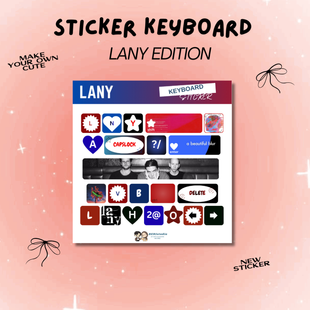 Jual KEYBOARD STICKER LANY STIKER KEYBOARD LANY KISS CUT LAMINATED ...