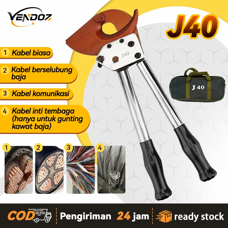 Jual Gunting Kabel Ratchet Tahan Lama: Pemotong Kawat J40 Efisien untuk ...