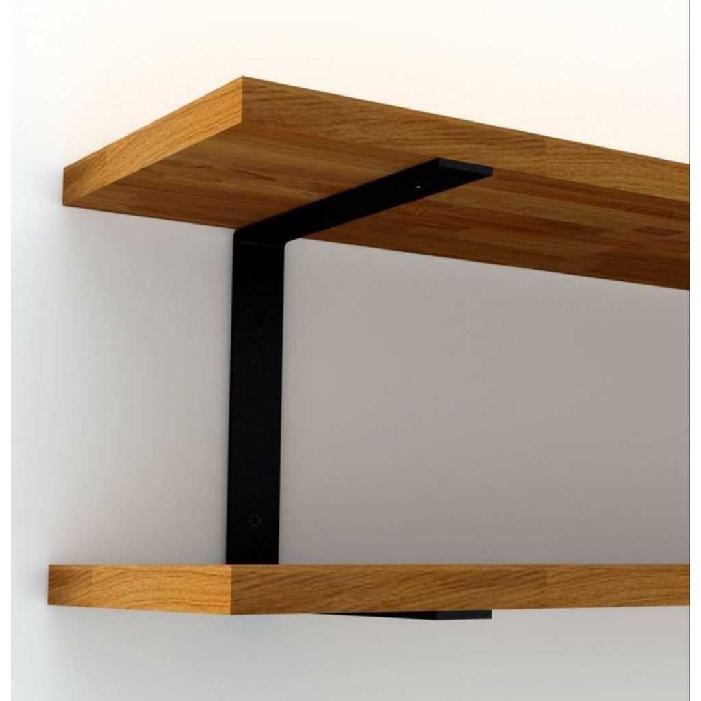 Jual penyangga rak dinding 2 ambalan 20 x 10 cm bracket rak dinding ...