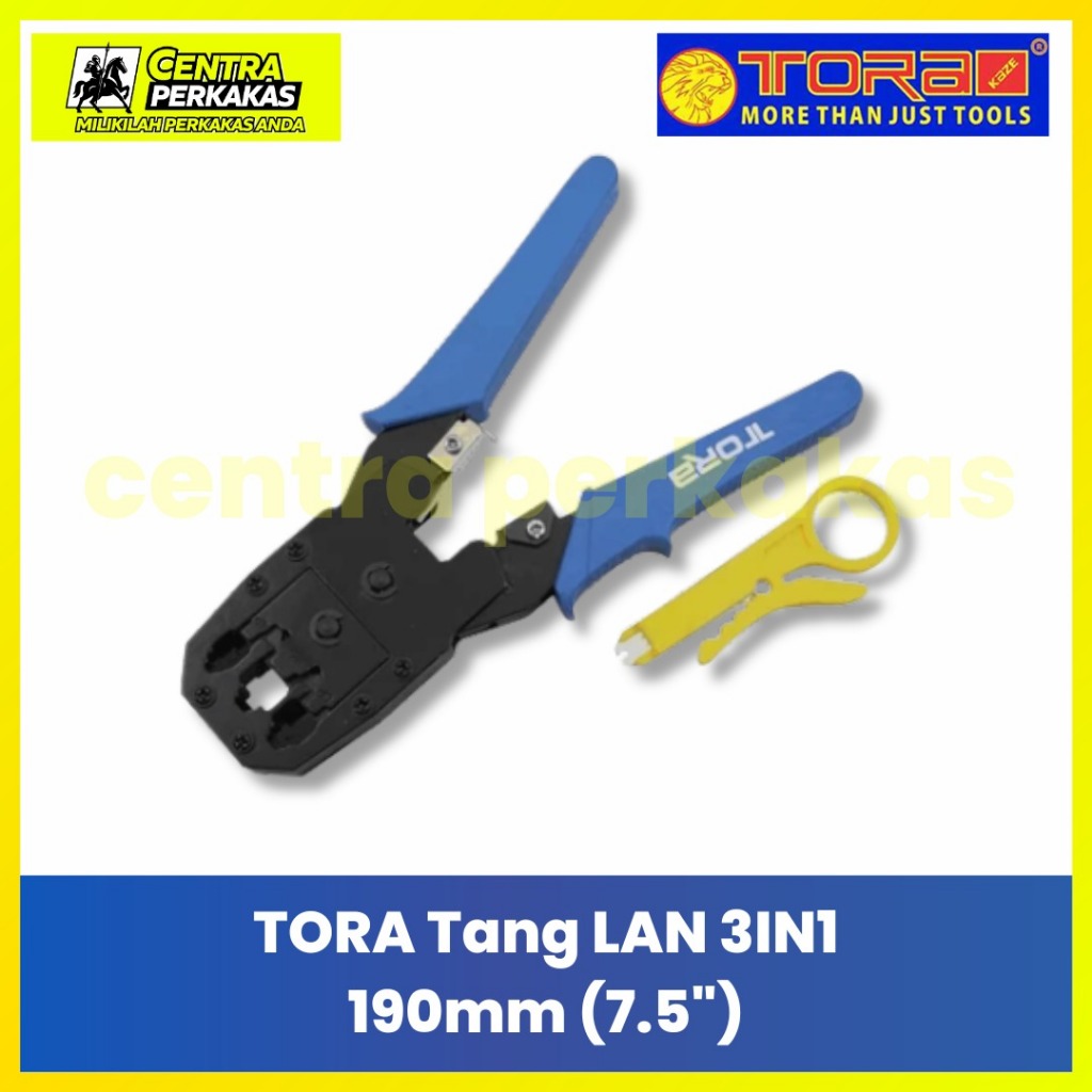 Jual TORA Tang Krimping/Tang Lan 3 In 1 - Crimping Tool Network Kabel ...