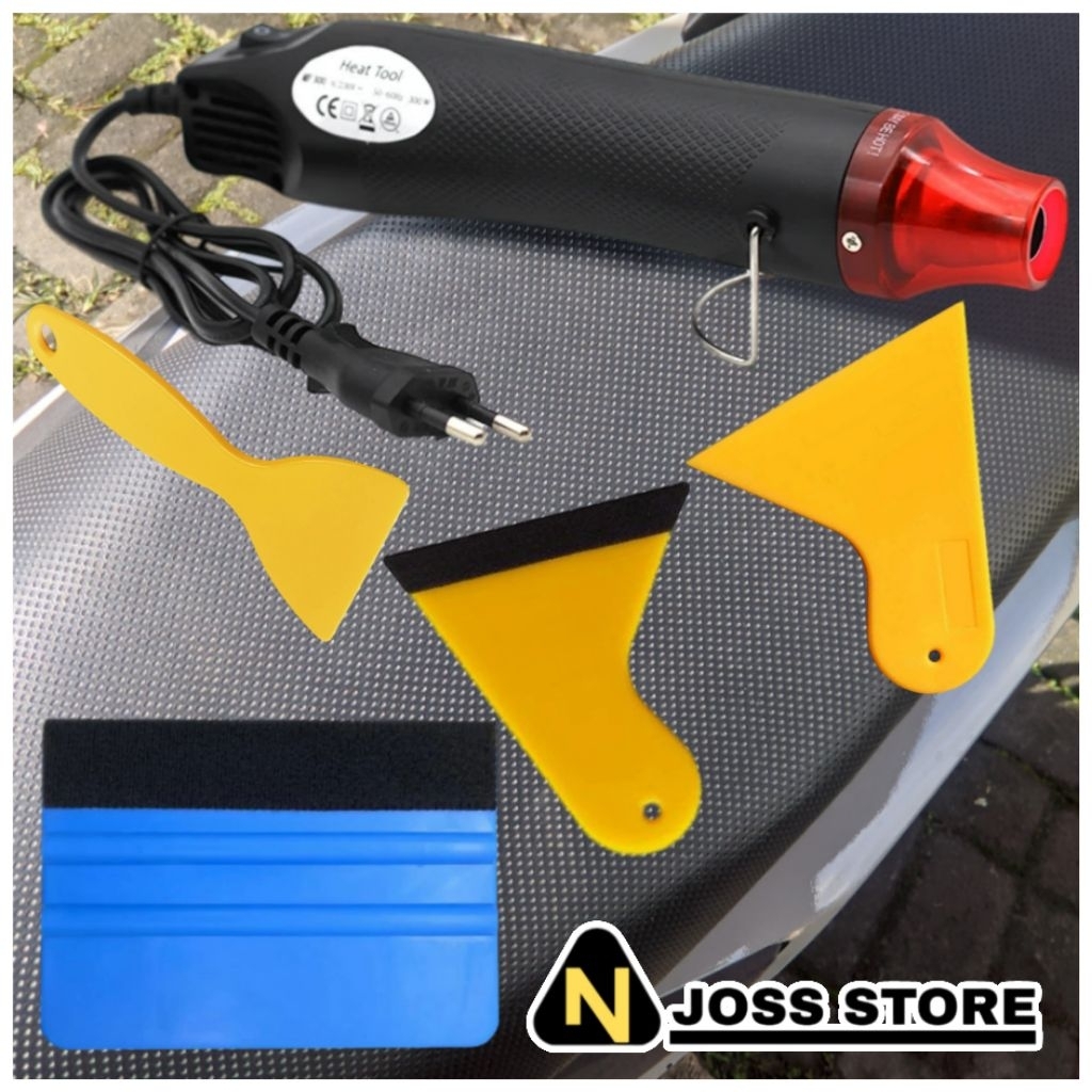Jual ALAT PASANG STICKER SKOTLET MOTOR MOBIL DLL HEAT GUN MINI RAKEL ...