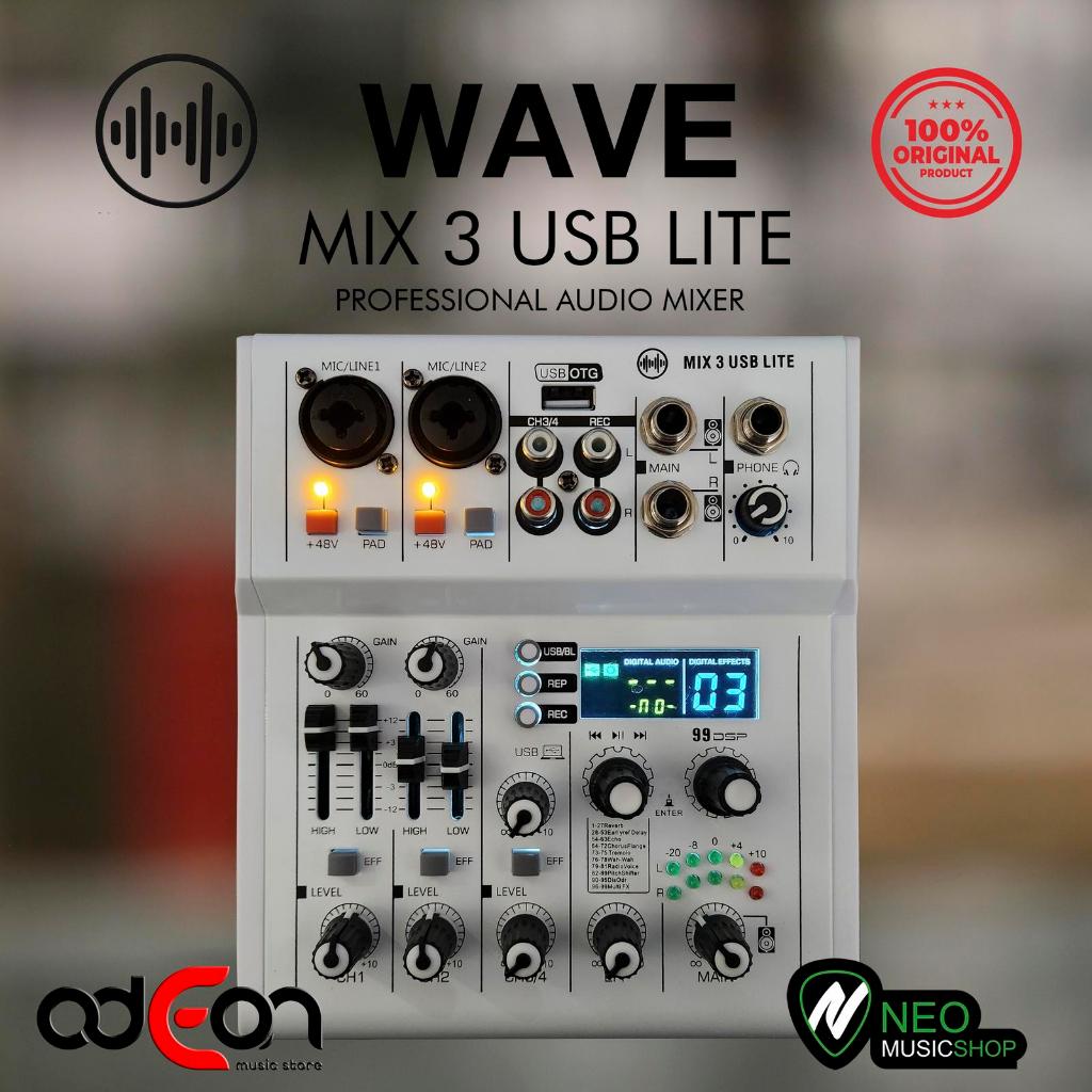 Jual Wave Mix3 MIx 3 USB Lite Professional Audio MIxer | Shopee Indonesia