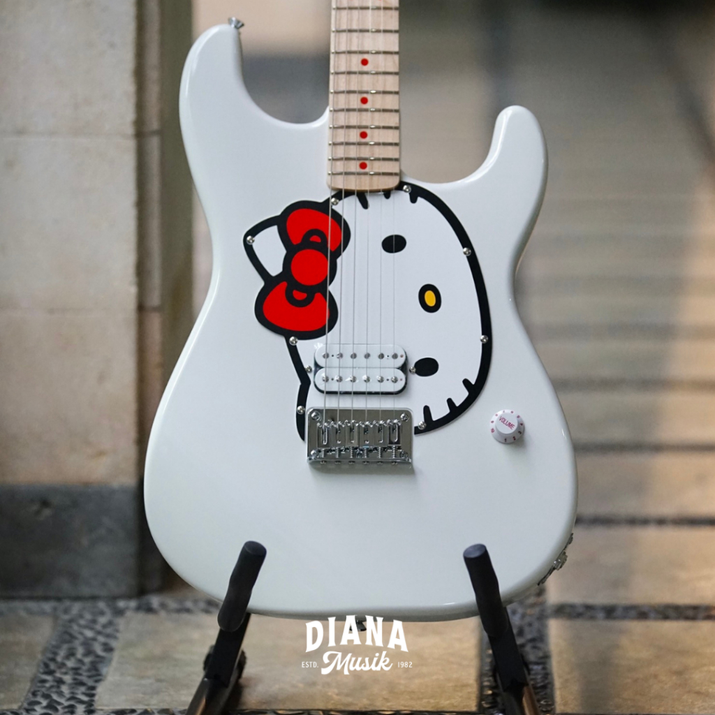 Jual Squier Limited Edition Hello Kitty Stratocaster Maple FB, White ...