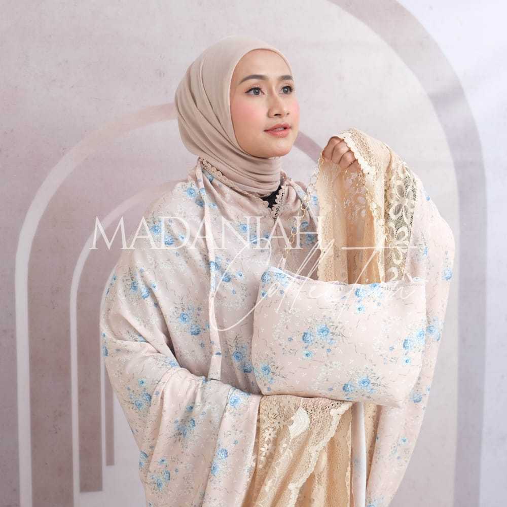 Mukena Dewasa Traveling Rosella Silk 2 in 1 Series Renda Mewah