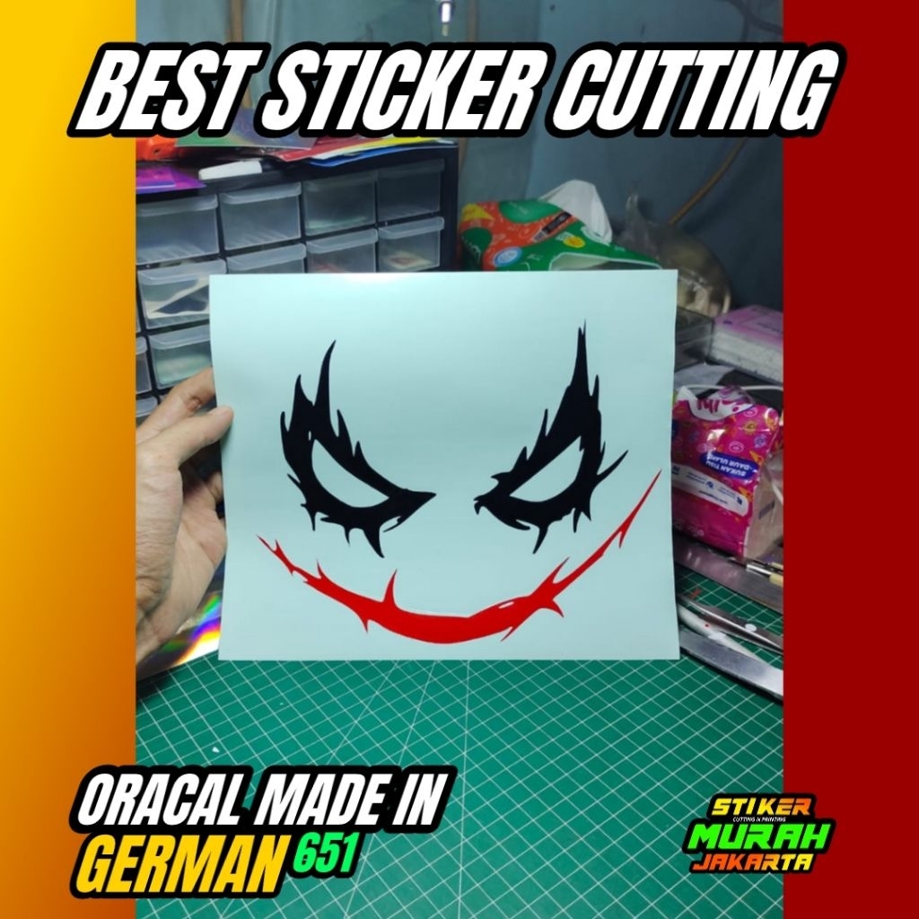 Jual STIKER JOKER 18 STICKER CUTTING CUSTOM TRANSPARAN LOGO | Shopee ...