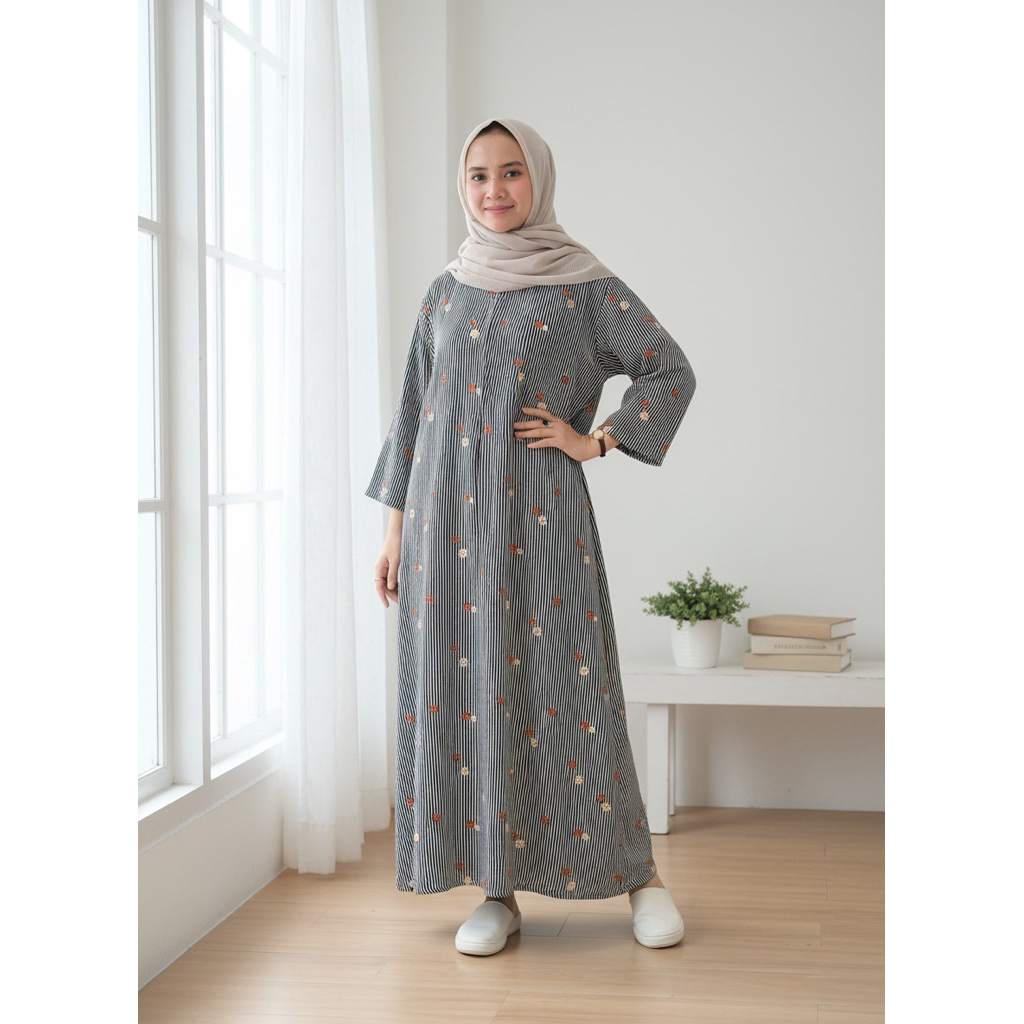 Jual Daster celline midi Dress/ daster kekinian terbaru 2025/ midi ...