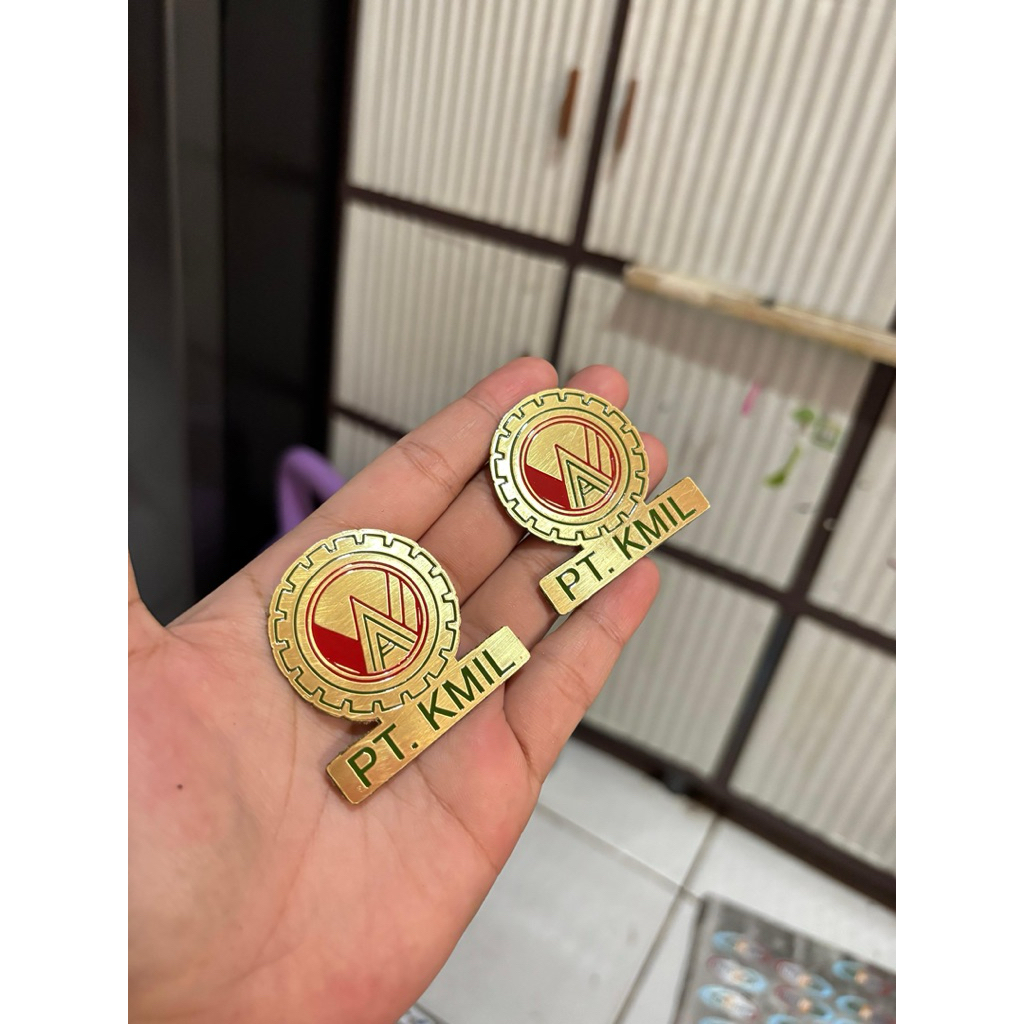 Jual Pin custom Kuningan pengait peniti ukuran 4,5cm | Shopee Indonesia
