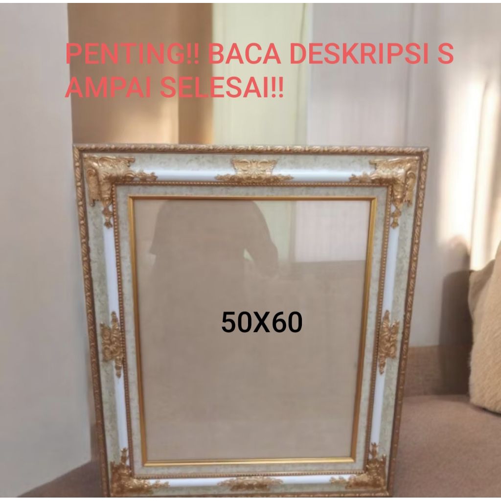 Jual Bingkai / Frame / Pigura Foto 50x60 cm | Frame 24R/ Motif Mewah ...