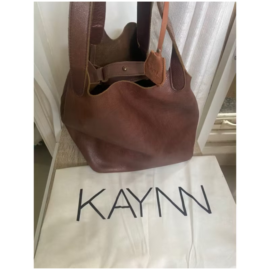 Jual kaynn bag preloved tas leather kaynn | Shopee Indonesia