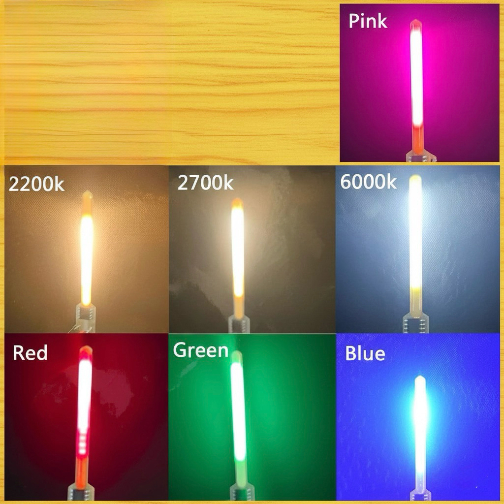 Jual LED Meteor Shower 3v 58mm LED COB DC 3V LED Filament Diode 2200K ...