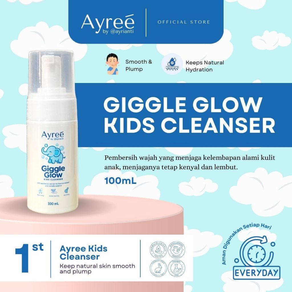 Jual Ayree Giggle Glow – Gentle Kids Cleanser (Foam Pump Edition ...