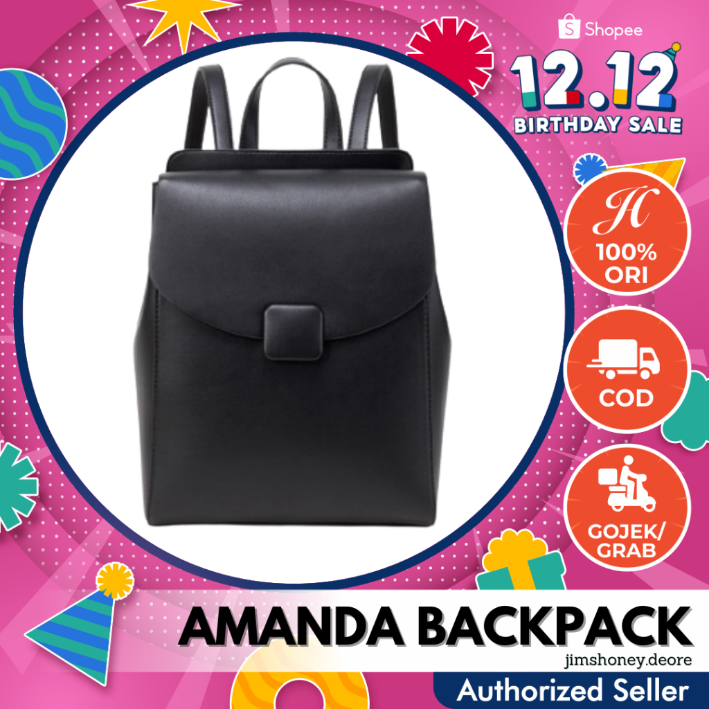 Jual Jims Honey Amanda Backpack Tas Ransel Wanita Kekinian Sekolah ...