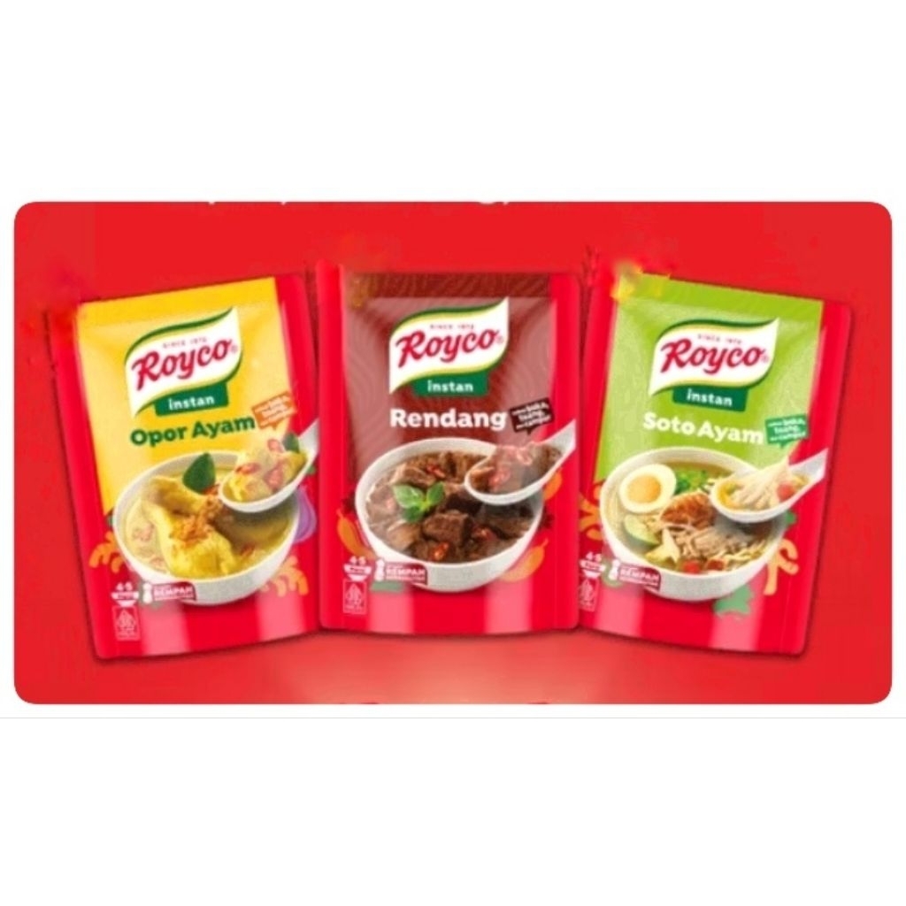 Jual Royco Bumbu Siap Pakai Rendang/Opor/Soto Ayam 45gr | Shopee Indonesia