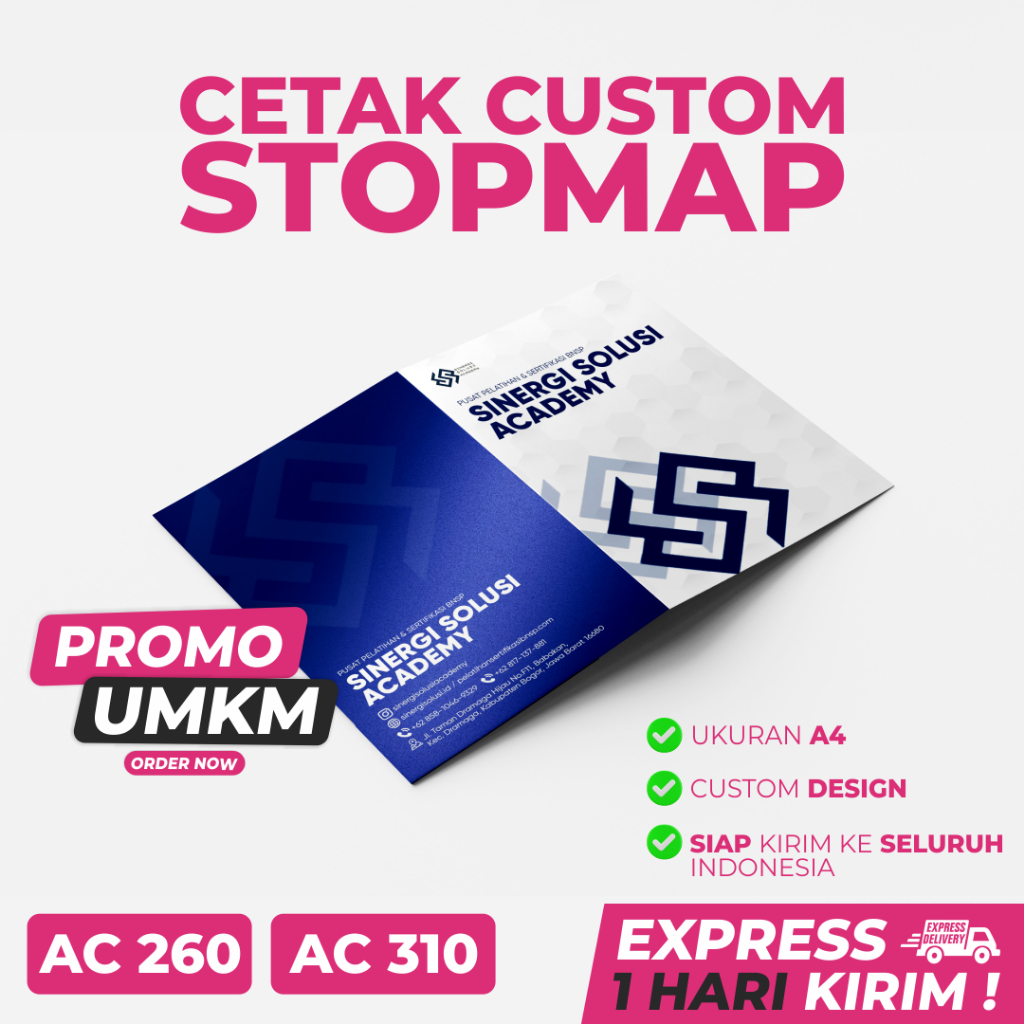 Jual CETAK MAP FOLDER STOP MAP SEKOLAH KANTOR CUSTOM | Shopee Indonesia
