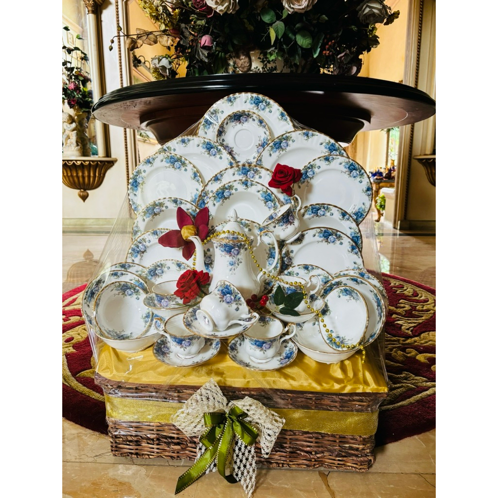 Jual Hampers Parcel Dinner Set Tea Pot Set Royal Albert Moonlight 35 ...