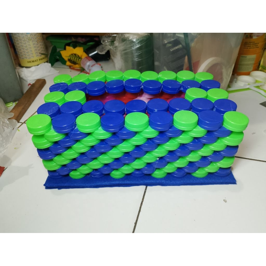 Jual ready cod kotak tisu dari tutup botol | Shopee Indonesia