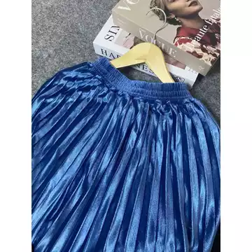 Rok Plisket Bludru Pendek 7 8 Premium Rok Bludru Velvet Premium Bisa