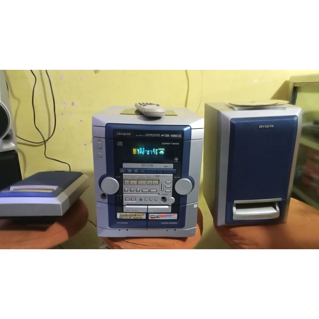 Jual Hifi compo AIWA Model NSX- NVC38-HR dan remot ada | Shopee Indonesia