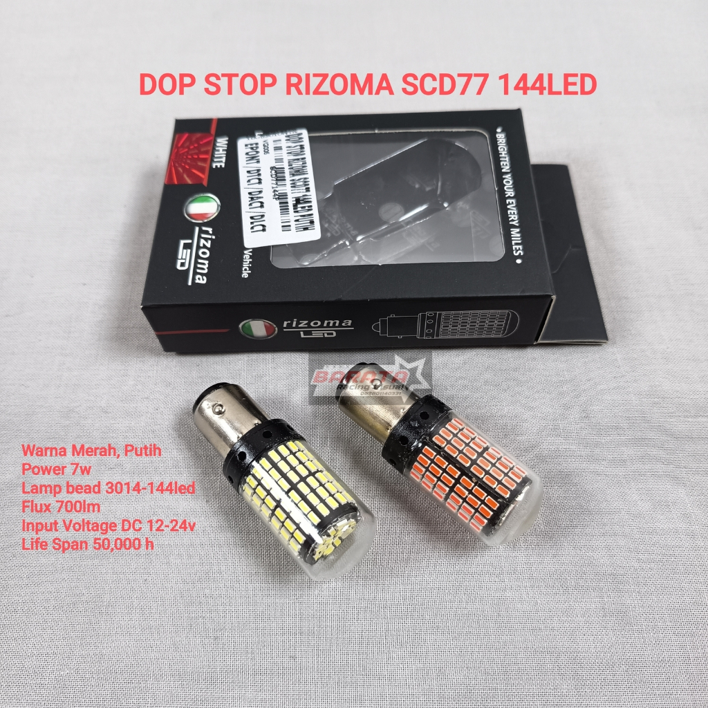 Jual LAMPU DOP STOP RIZOMA SCD77 144LED WARNA MERAH,PUTIH | Shopee ...