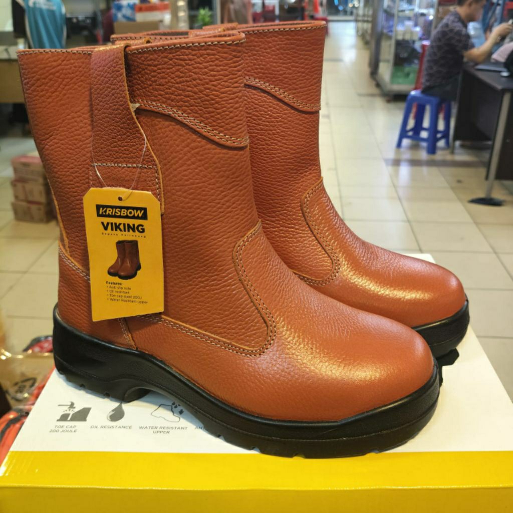 Jual Sepatu Safety Boot Krisbow Viking Original / Safety Boot Viking ...