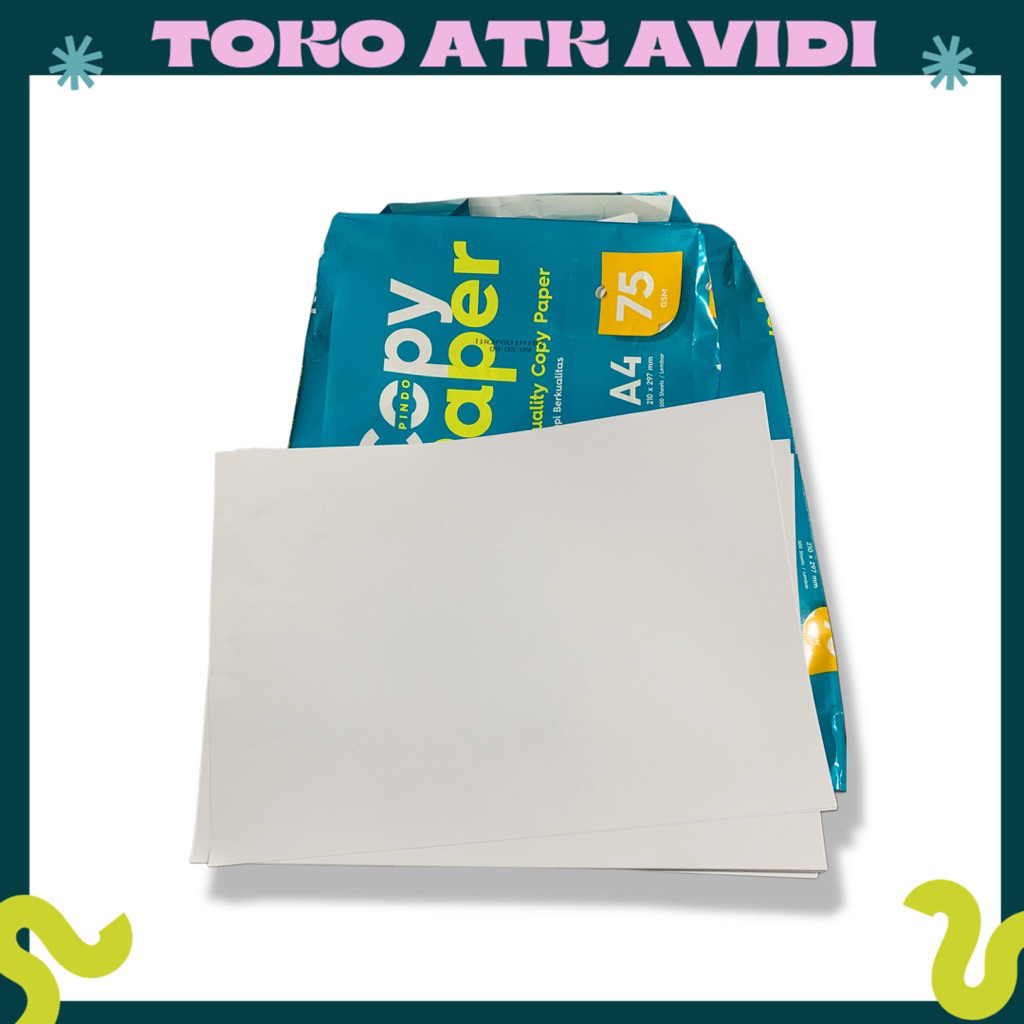 Jual Kertas HVS A4 75GSM Copy Paper 500 lembar 1 rim 75 gram papper ...