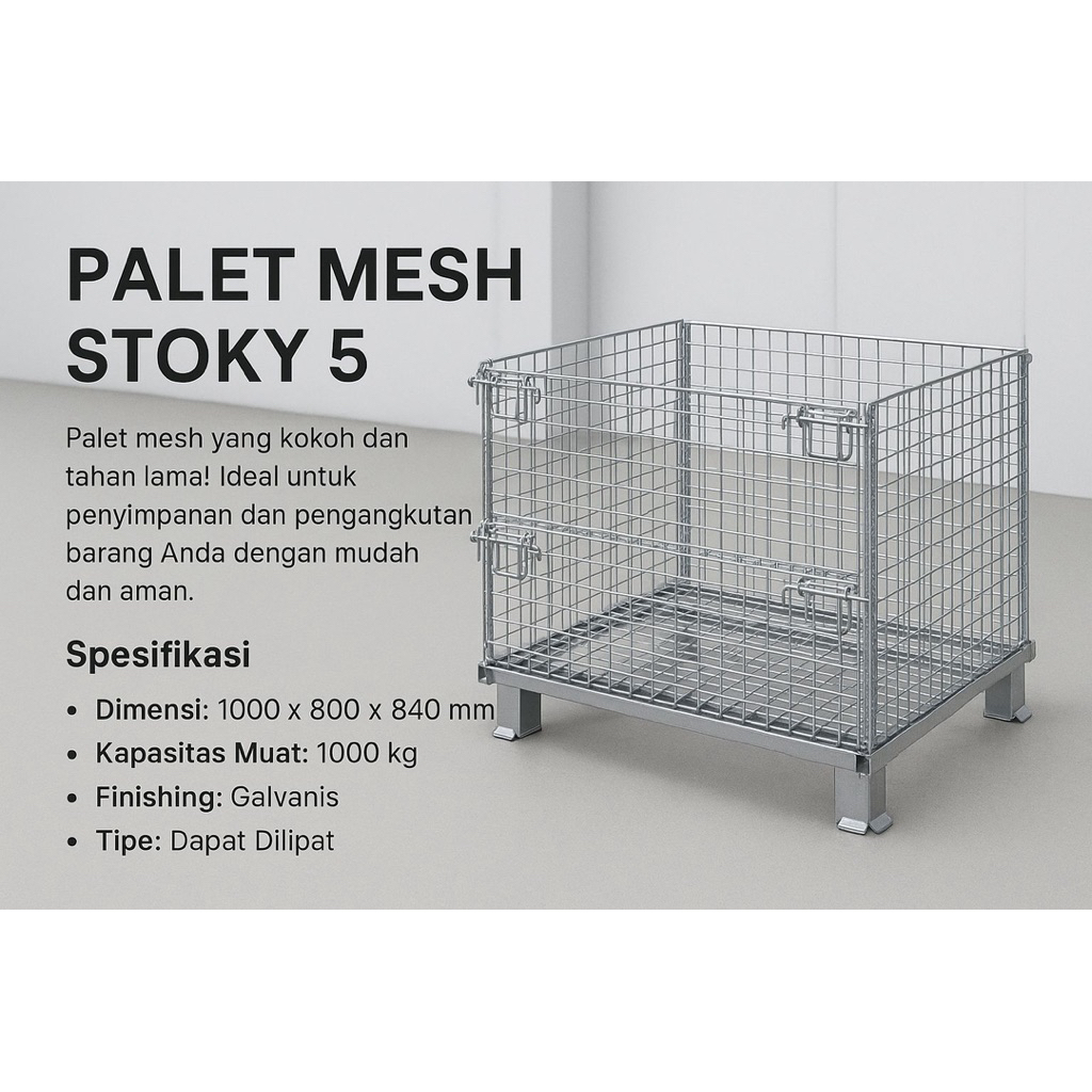 Jual palet mesh/keranjang besi BEKAS SEPERTI BARU Stoky 5 Hrga satuan ...