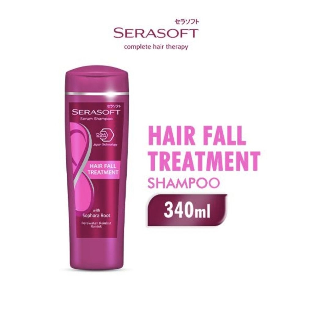 Jual SERASOFT Shampoo Hair fall Treatment 340Ml | Shopee Indonesia