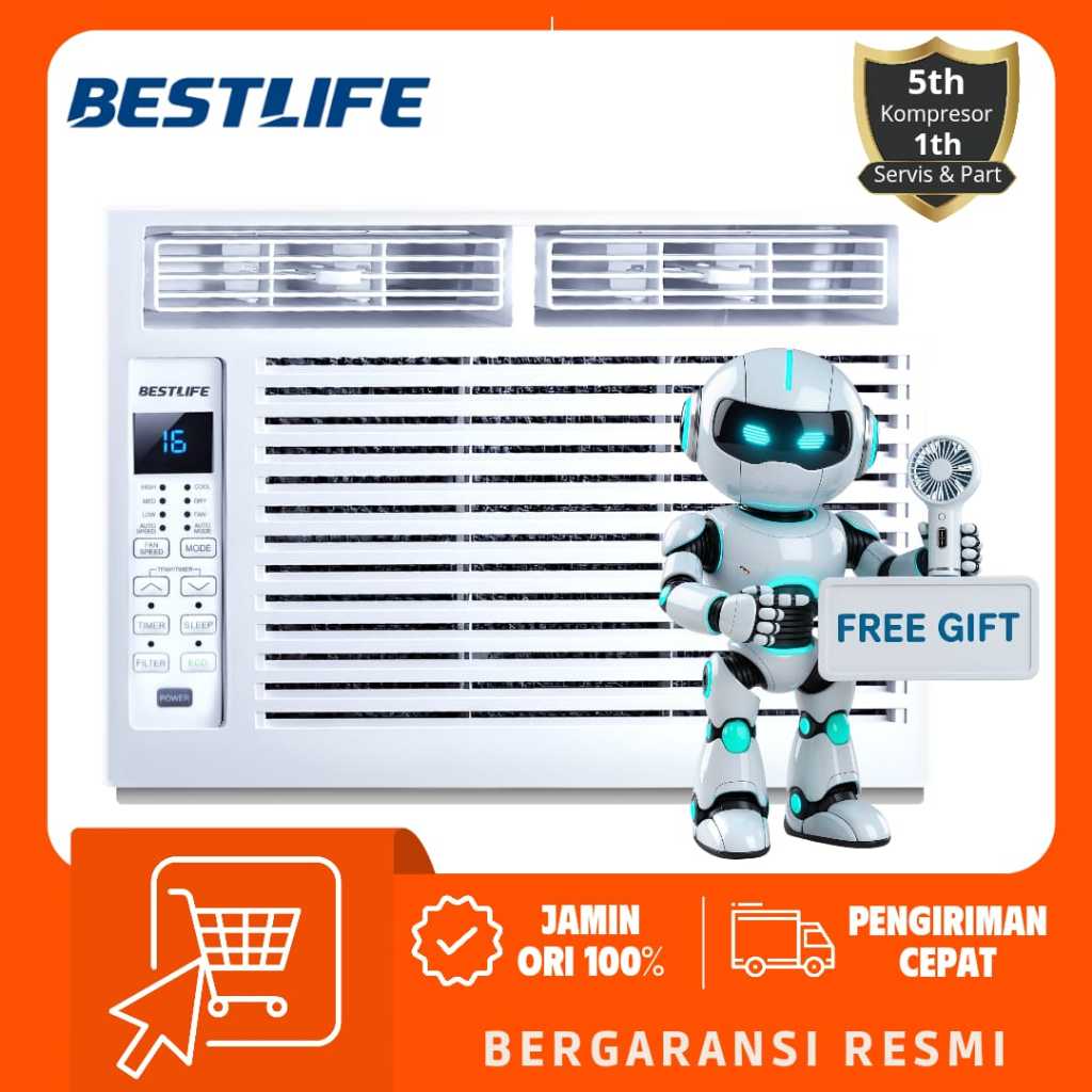REIWA / BESTLIFE AC Window 0.5 PK Gold Fin BWA 05PLD / BWA05PLD / BWA-05PLD 1/2 PK REIWA CW-0501RA