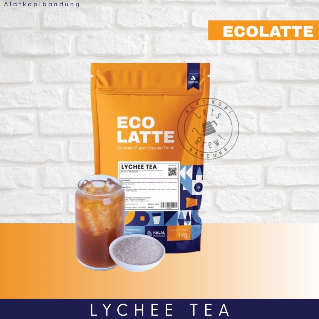 Bubuk Minuman Rasa ECOLATTE Powder Drink Murah Enak 1 Kg - Matcha