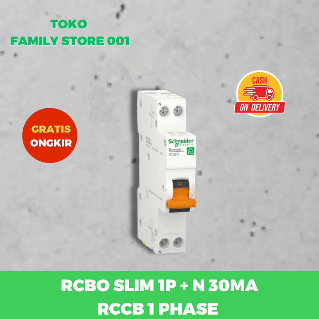Jual RCBO SLIM 1P + N 30mA RCCB 1 Phase 6A 10A 16A 20A 25A 32A | Shopee ...