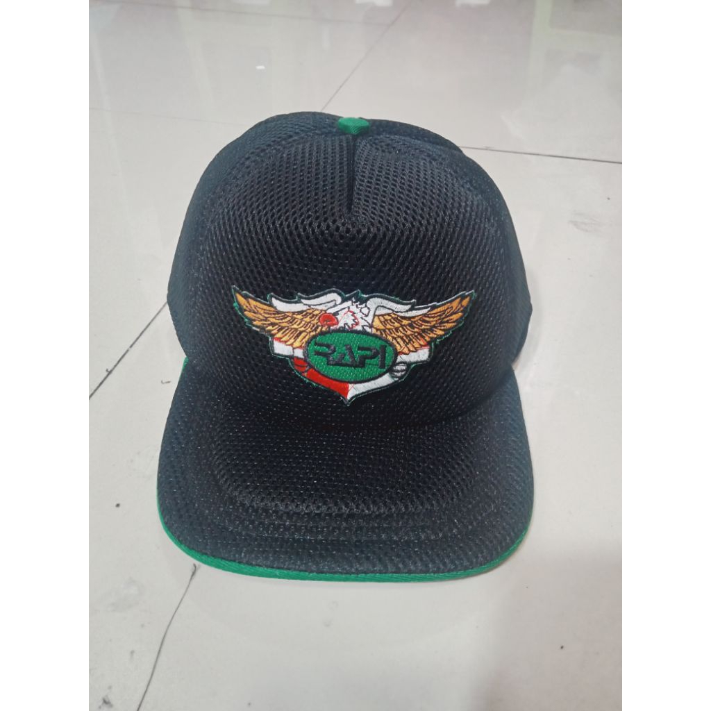 Jual Topi Rapi logo wing bordir nama dan calsign | Shopee Indonesia