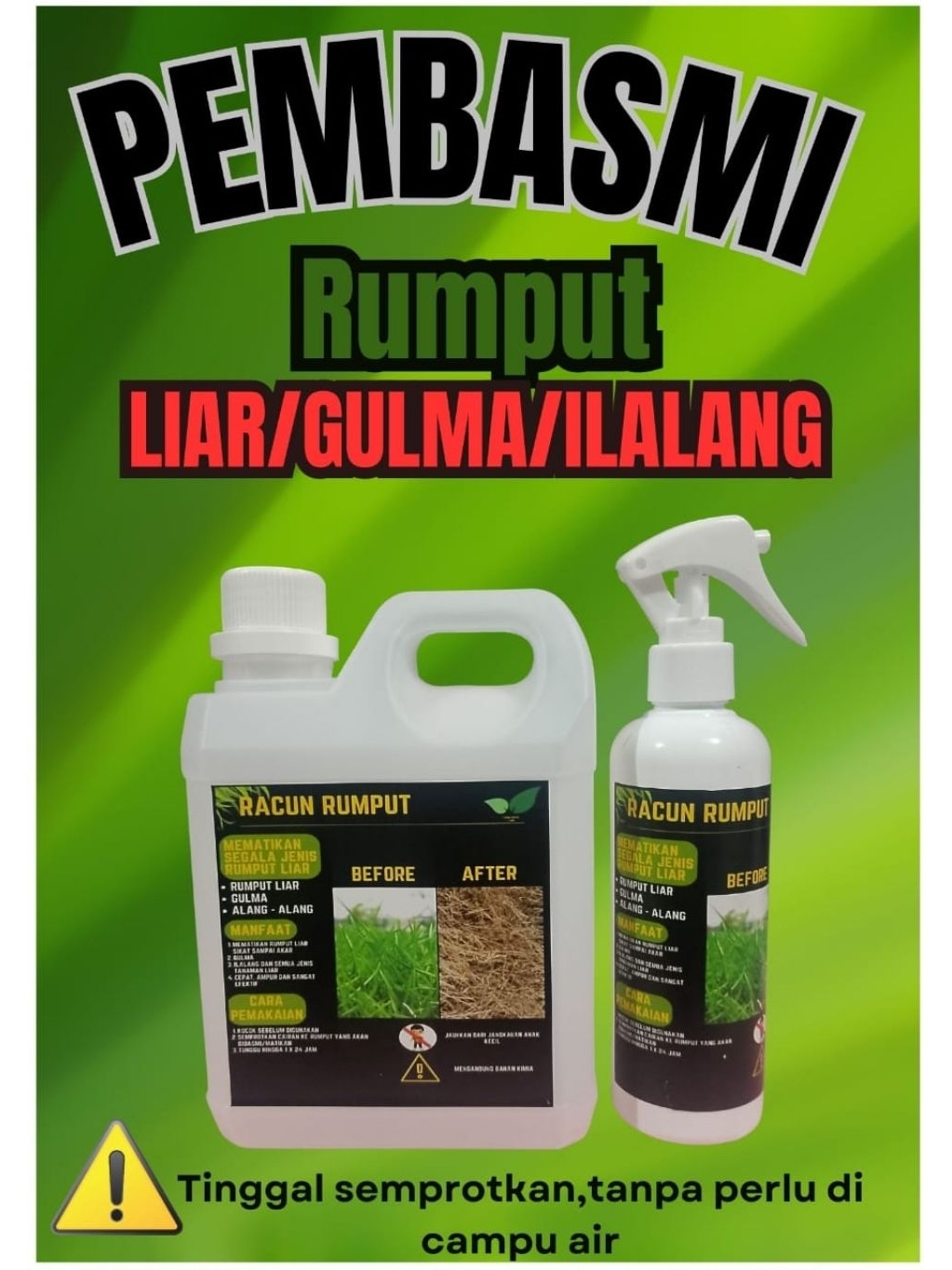 Jual Pembasmi rumput/Racun rumput 1 liter gratis 250ml | Shopee Indonesia