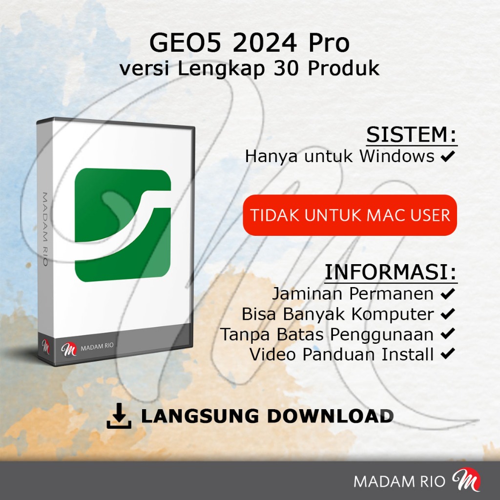 GEO5 2024 Pro Geotechnical Software Tanpa Batas Penggunaan