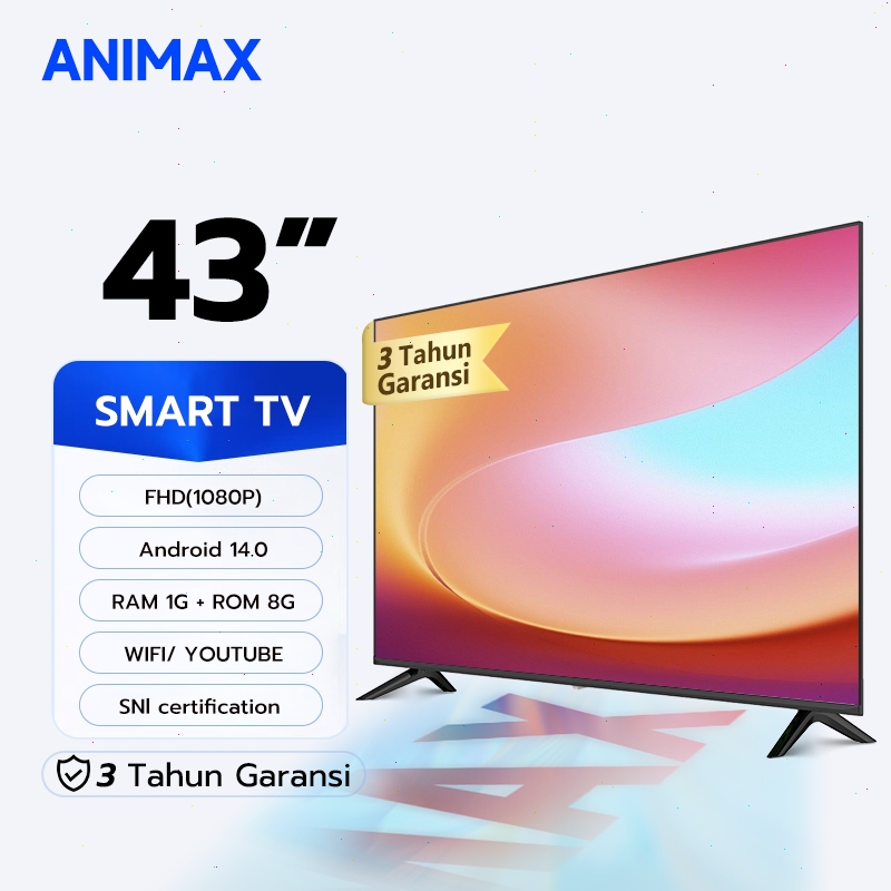 Jual Animax Smart TV 43/40/32 inch TV Digital LED TV Android 14.0/OS ...