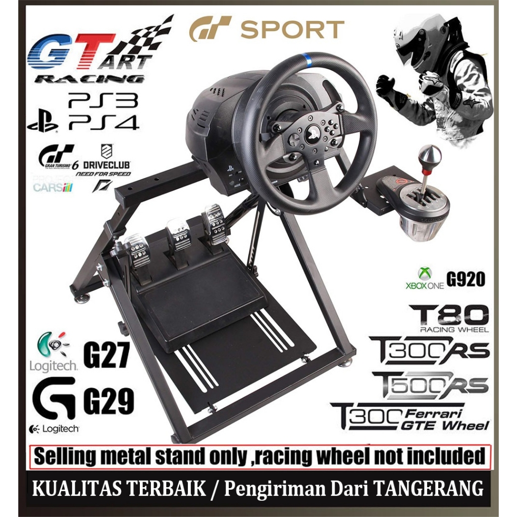 Jual TEEKA Racing Wheel Stand, PXN A10 Height Adjustable Steering Wheel ...