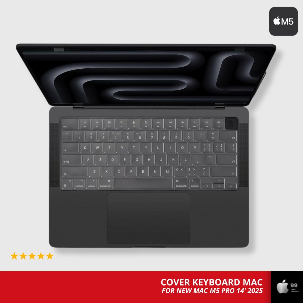 Jual TPU Silicone Cover Keyboard Protector untuk New MacBook Pro M5 14 ...