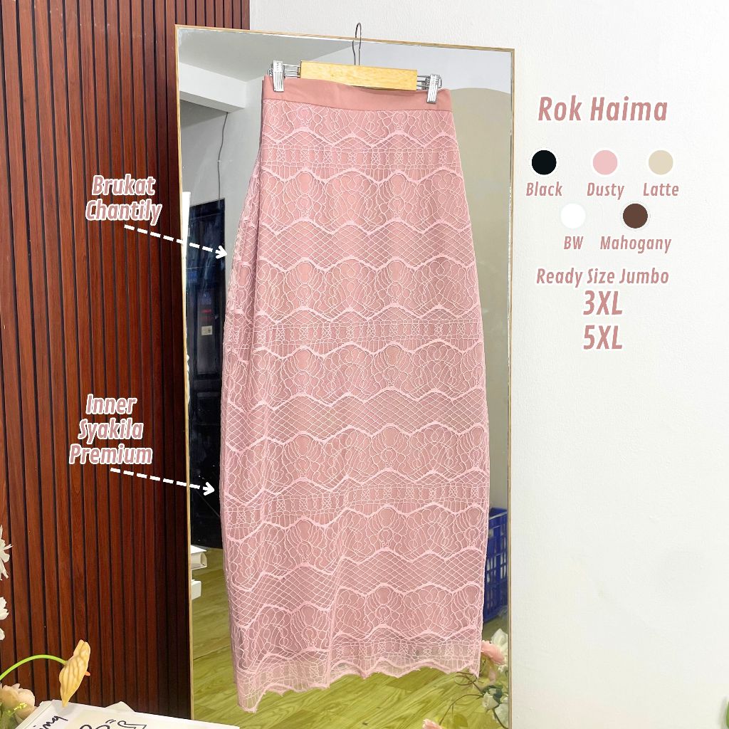 Jual Myshawl Haima Rok Jumbo Brukat Jumbo Big Size Bahan Syakilla ...