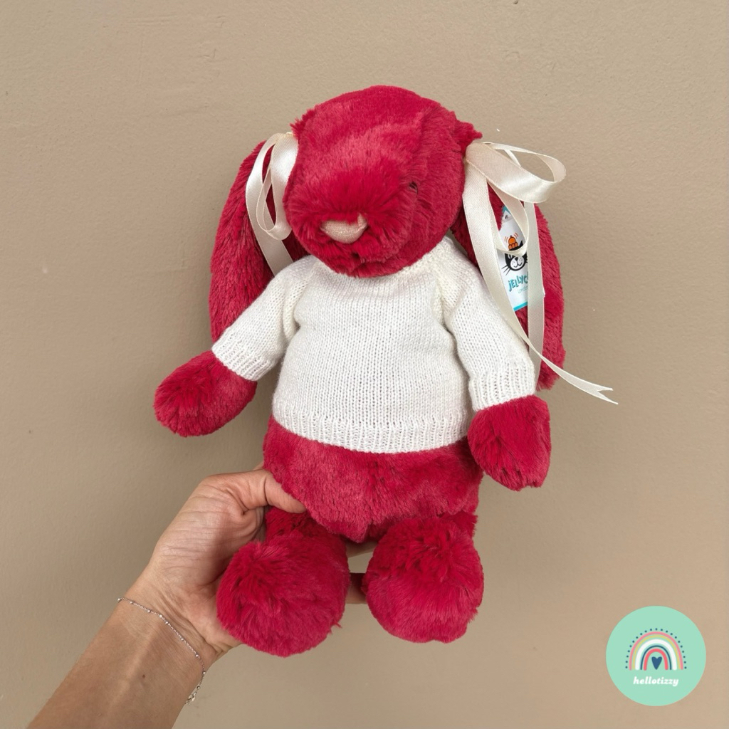 Jual Jellycat Bashful Luxe Bunny Scarlett (New) | Shopee Indonesia