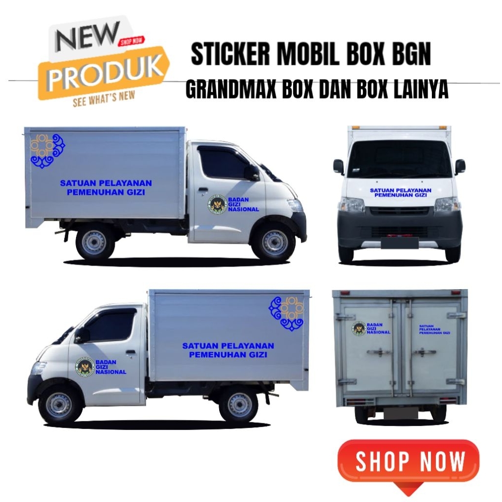 Jual Sticker Stiker Mobil MBG Makan Bergizi Gratis Stiker Makan Gratis ...