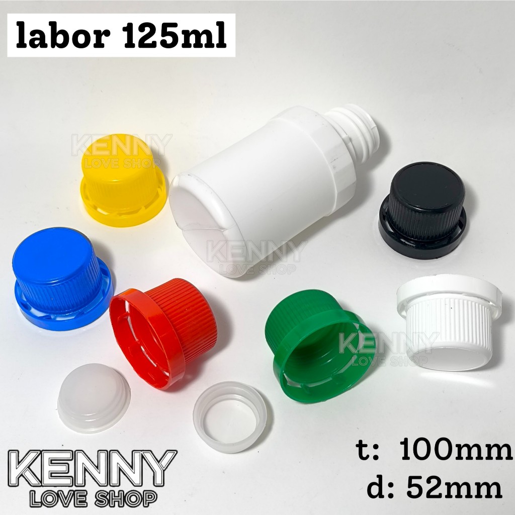 Jual . Botol LABOR 125 ml Agro Pert 125ml Plastik HDPE Kimia Pupuk ...
