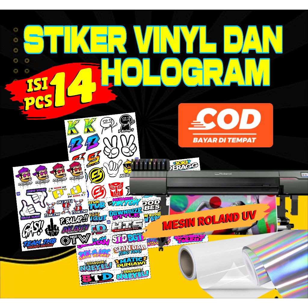 Jual stiker pack/set isi 14pcs sticker racing kata kata viral | Shopee ...