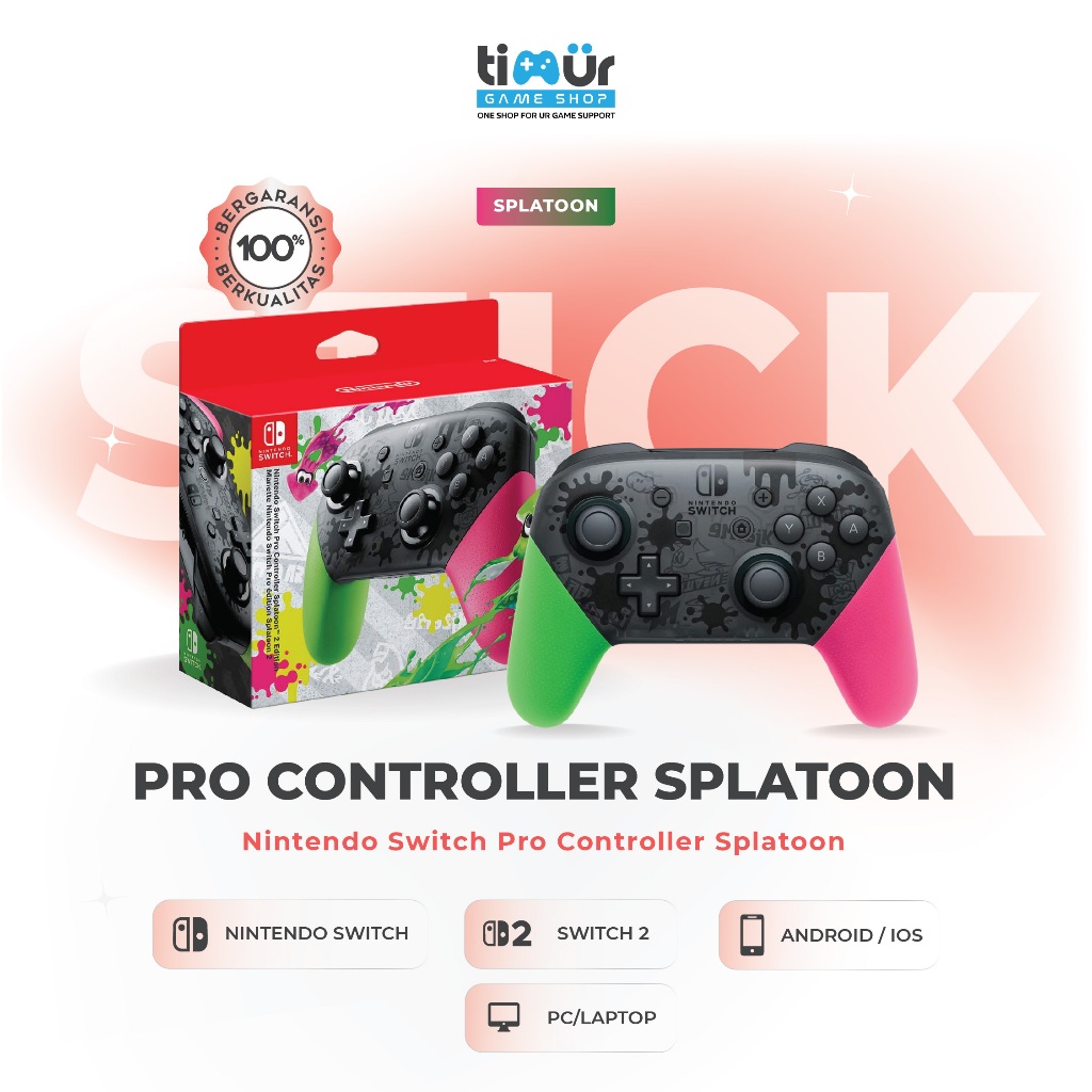 Jual Nintendo Switch Lite OLED Pro Controller Stick Gamepad Splatoon 2 ...