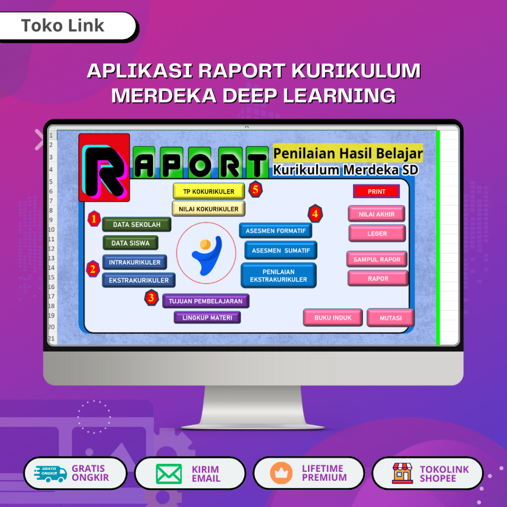 Jual APLIKASI RAPORT KURIKULUM MERDEKA DEEP LEARNING | Shopee Indonesia