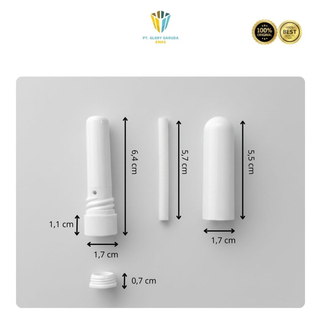 Jual White Packaging Stick Tube Inhaler/kemasan inhaler stik/inhaler ...