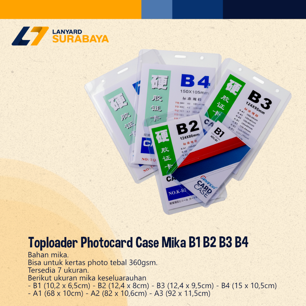 Jual Toploader Photocard Top Loader Foto Card NameTage id card Case ...