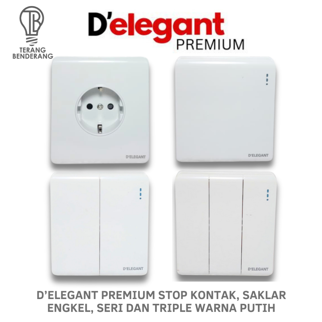 Jual D Elegant Premium Stop Kontak Saklar Inbow IB Tanam Minimalis ...