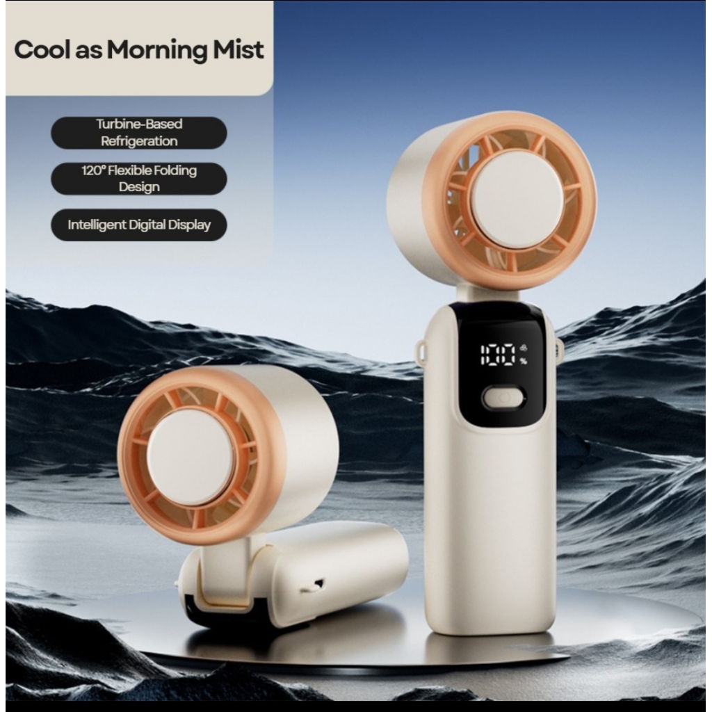 Jual COOLING ICE MINI FAN - HANDHELD FOLDING - NEW VERSION | Shopee ...