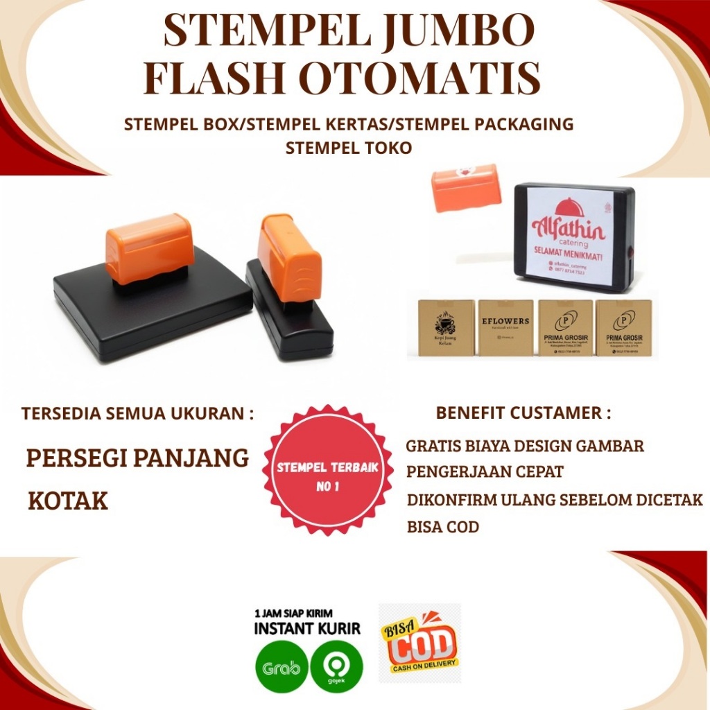 Jual Stempel Jumbo Box & Kertas / Stempel Jumbo Flash Custom Free ...